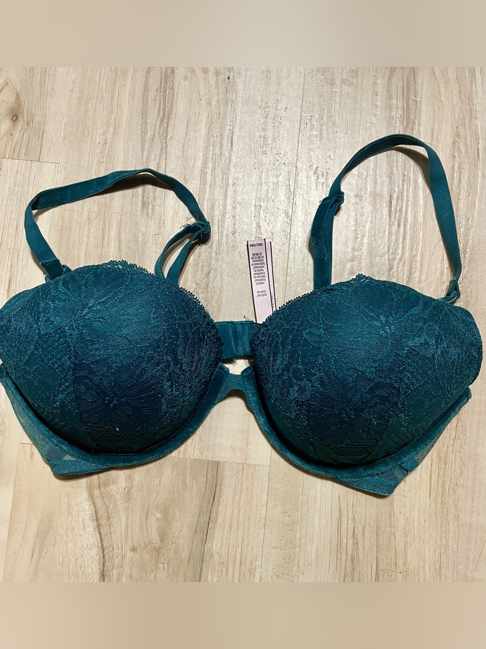 Victoria’s Secret Lace Push-Up Bra set - Teal, Brown, Red, all size 36C - Picture 5 of 14